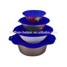 Food grade silicone sealing lids silicone suction lid silicone lids